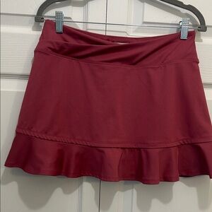 Sincerely Jules Red Mini Skirt Gulf and Tennis Women Size Medium.